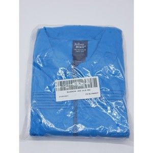 Vintage Single Stitch John Blair Full Zip Up Shirt Men's XL Double Pockets